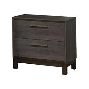 Benzara Manvel Contemporary Style Night Stand, Antique Gray