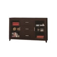thumbnail image 1 of Modern & Minimal Style TV Console With Multi Shelves & Drawers, Cappuccino Brown, 1 of 2