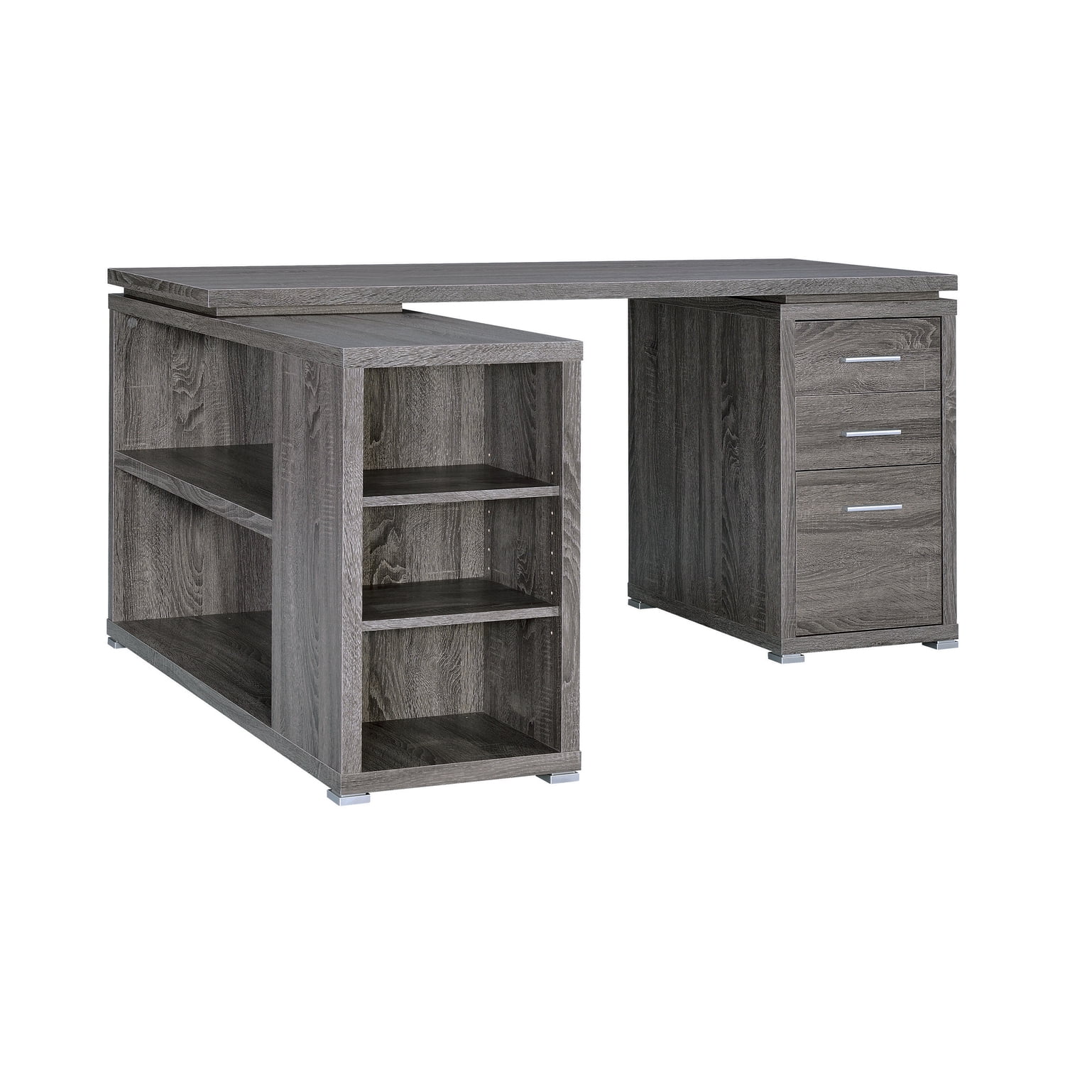 Modern Style Wooden Office Desk, Gray
