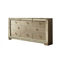 thumbnail image 1 of Benzara Modish Victorian Style Wooden Dresser With Loop Handles, Silver, 1 of 2