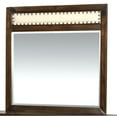 thumbnail image 1 of Benzara Orlaith Transitional Style Walnut Finish Mirror, 1 of 2