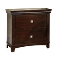 thumbnail image 1 of Benzara Pebble Transitional Nightstand, Espresso Finish, 1 of 2