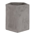 thumbnail image 1 of Benzara Pentagonal Shape Cemented Flower Pot, Gray, 1 of 2