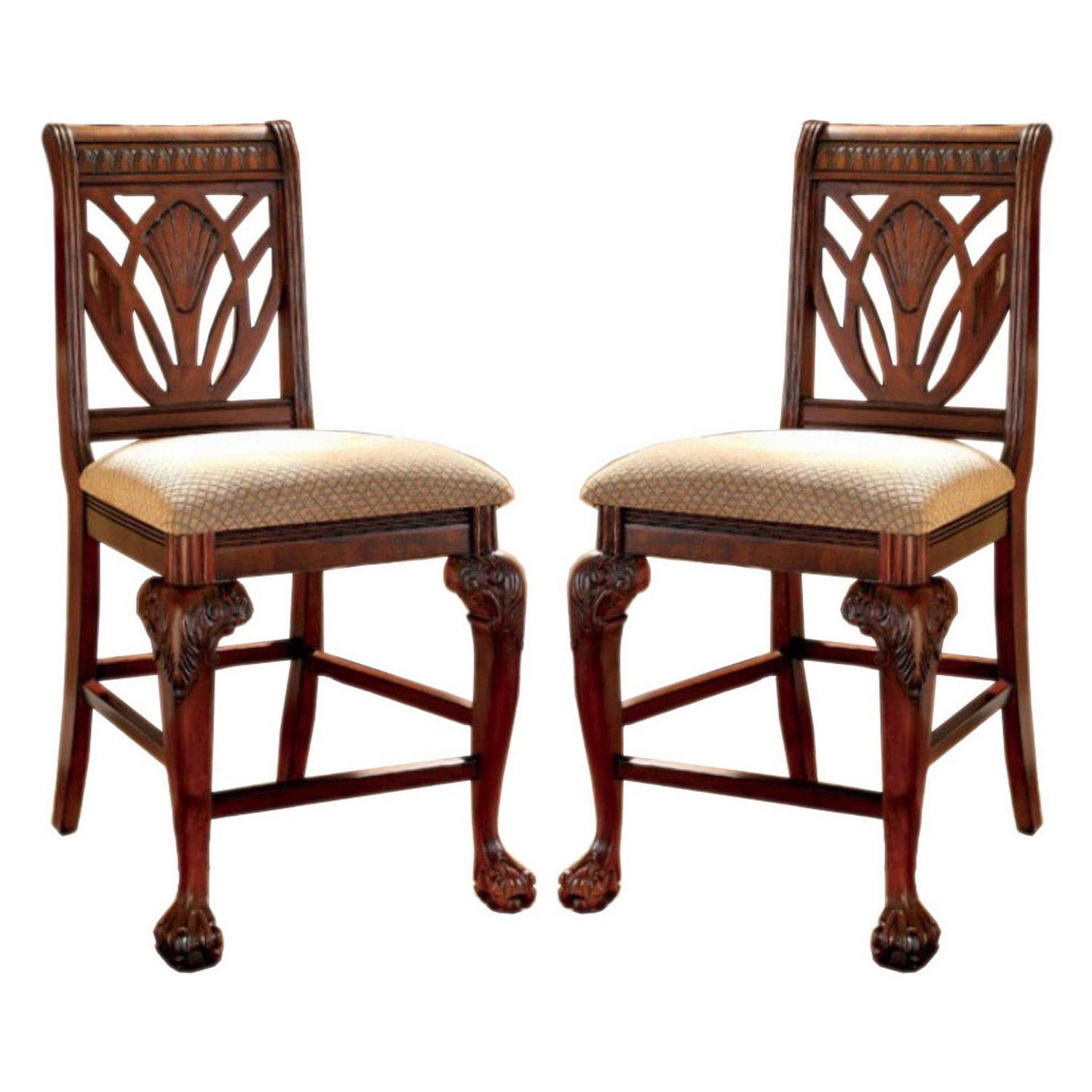 Benzara Petersburg II Counter Height Dining Side Chair - Set of 2