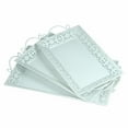 thumbnail image 1 of Rectangular Metal Tray With Handle, Set Of 3, White, 1 of 1