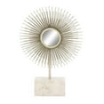 thumbnail image 1 of Benzara Smart Metal Marble Mirror Sculpture, 1 of 2