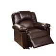 thumbnail image 1 of Bonded Leather Rocker/Recliner, Brown, 1 of 5