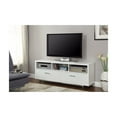 thumbnail image 1 of Benjara Stunning white tv console With chrome legs, 1 of 1
