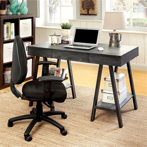 Benzara Surrey Traditional Style Desk , Gray