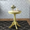 thumbnail image 1 of Benzara Traditional Style Wooden Round Side Table with Turned Pedestal Base, Yellow, 1 of 5