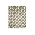 thumbnail image 1 of Benzara Transitional Style Nylon Area Rug With Latex Backing, Medium, Brown and Ivory, 1 of 3