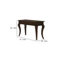 thumbnail image 1 of Benzara Transitional Style Wood and Metal Sofa Table with Drawers, Brown, 1 of 2