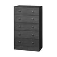 thumbnail image 1 of Benzara Transitional Style Wooden Chest with Five Drawers, Rustic Gray, 1 of 5