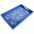 thumbnail image 1 of Benzara Tremendous Lacquered Serving Tray, Blue, 1 of 2