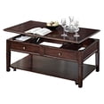 thumbnail image 1 of Benzara Wooden Coffee Table with Lift Top, Walnut Brown, 1 of 2