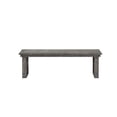 thumbnail image 1 of Benzara Wooden Dining Bench with Sled Legs and Decorative Scrolled Motifs, Gray, 1 of 3