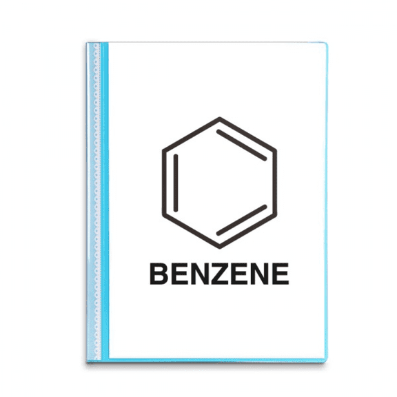 Benzene Molecular Structure Formula Substance Book Sheet Protectors Portfolio Binder Folder