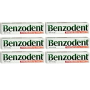 Benzodent Dental Pain Relieving Cream 1 oz - 6 Pack