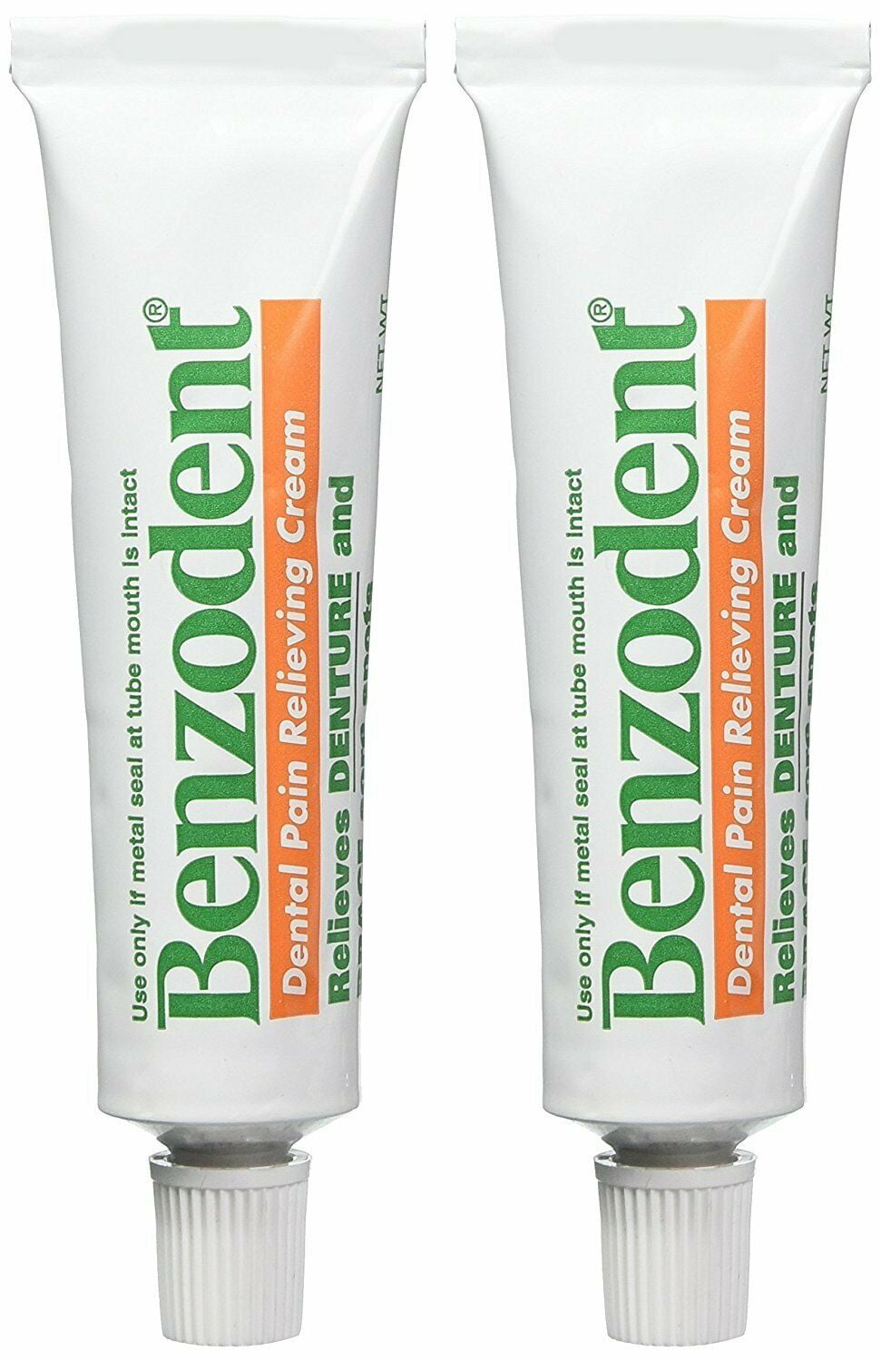 Benzodent Dental Pain Relieving Cream 1 oz (Pack of 2)