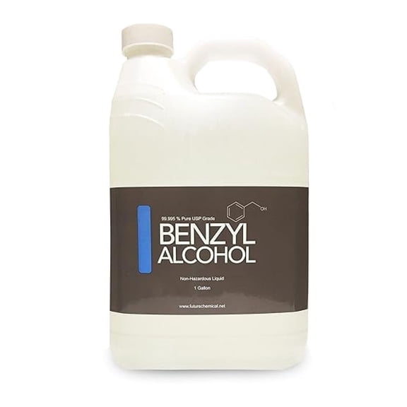 Benzyl Alcohol Gallon USP Grade in Plastic Bottle (BPA Free)