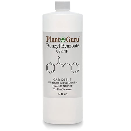 Benzyl Benzoate USP Grade Liquid 32 fl. oz. - Great for Fragrance/Aroma Compounds, Cosmetics, Hair & Scalp Products.