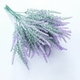 thumbnail image 1 of Beollynier 14.9 Inch Flocked Artificial Purple Lavender Fake Lilac Flower for Wedding Bouquet Table Centerpieces Floral Arrangement Home Decor, 1 of 7