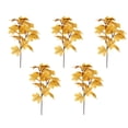 thumbnail image 1 of Beollynier 5PCS Artificial Fall Maple Leaves 13.4 in Multicolor Faux Stems with Bendable Stems for Fake Floral Arrangement Home Office Decor, 1 of 7
