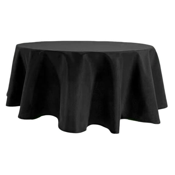 Beollynier 60 Inches Round Tablecloth Solid Color Wrinkle Resistant Durable Fabric Washable Stain Resistant for Dining Party Home Restaurant Events