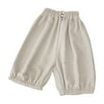 thumbnail image 1 of Beollynier Boys Girls Lightweight Solid Color Cotton Casual Jogger Pants - Spring Summer Capri Length Trousers with Elastic Waist and Anti-Mosquito for 2-14 Y, 1 of 5