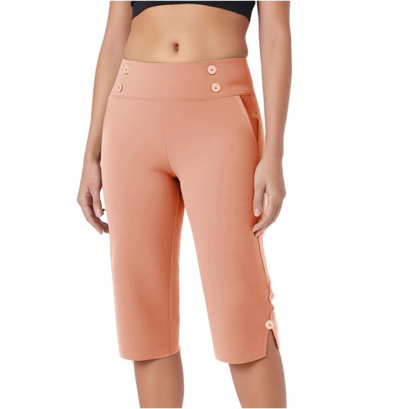Beollynier Capri Pants for Women Workout Pants with Drawstring Elastic Waist Comfortable Lounge Yoga Sweatpants for Casual Wear