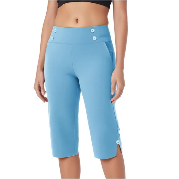 Beollynier Capri Pants for Women Workout Pants with Drawstring Elastic Waist Comfortable Lounge Yoga Sweatpants for Casual Wear