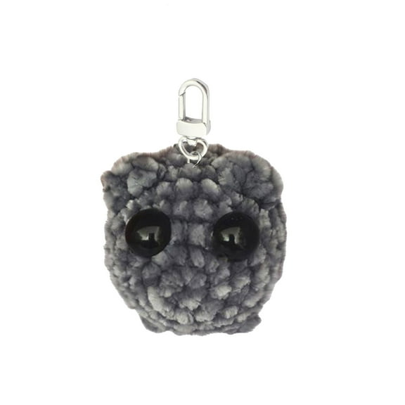 Beollynier Crochet Hamster Keychain with Violin Music Box Handmade Amigurumi Bag Charm Knitted Doll with Bow Cute Mini Gift Decor