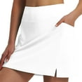 thumbnail image 1 of Beollynier Women Side Slit Elastic Tennis Golf Skirt with Lined Shorts Athletic High Waist Yoga Skort with Pocket Workout Skirt for Running, 1 of 8