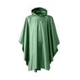 thumbnail image 1 of Beollynier Women's Solid Color Hooded Poncho Raincoat with pocket Waterproof Lightweight Zipper Hooded Raincoat Quarter Sleeve for Outdoor Wear, 1 of 6