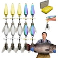 thumbnail image 1 of Metal Propeller Fishing, 5/10PCS Propeller Lure for Catching Fish with Propeller Tail & Flash Vibration, for Various Fish, Makes Your Fishing More Enjoyable, 1 of 7