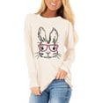 thumbnail image 1 of Beopjesk Womens Casual Happy Easter Shirts Heart Graphic Tees Lucky Shamrock Shirts, 1 of 1
