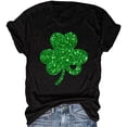 thumbnail image 1 of Beopjesk Womens Casual St Patrick's Day Shirts Heart Graphic Tees Lucky Shamrock Shirts, 1 of 1