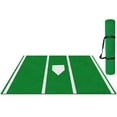Beoub Portable Heavy Duty Baseball Softball Training Batting Mat with