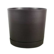 Beppter 1X Flowerpot,Pots Indoor Black Plastic Flower Pots With Holes And Saucers Modern Planters For Indoor Succulents Flowers Outdoor Material: Plastic