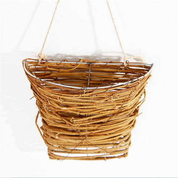 Beppter Artificial Flowers,Decore The Decor Wall Hanging Flower Basket Indoor Hanging Flower Basket Hanging Basket Hanging Flower Basket for Thanksgiving Day Manual Small Flower Basket Decorate