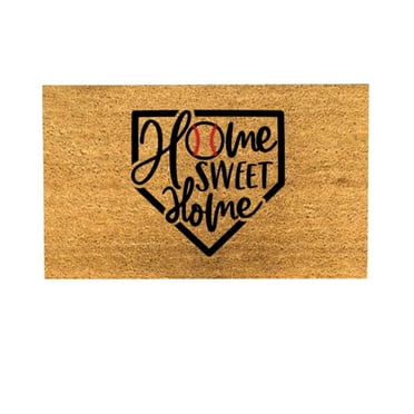 Beppter Door Mat Baseball Home Sweet Home Funny Cute Doormat Door Mat Welcome Friends Doormat Funny Doormat New Home Door Mat