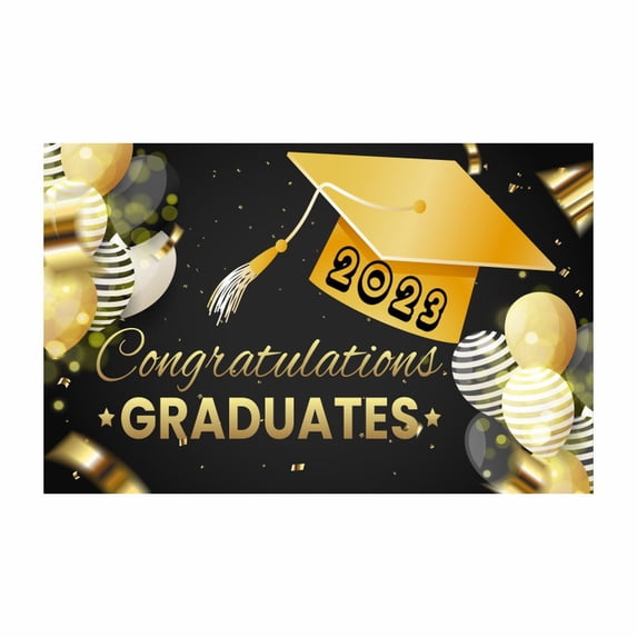 Beppter Event & Party Graduation Decorations 2023 Graduation Banner 2023 Graduation Party Supplies Fabric Banner Graduation Great 2023 Graduation Party Supplies