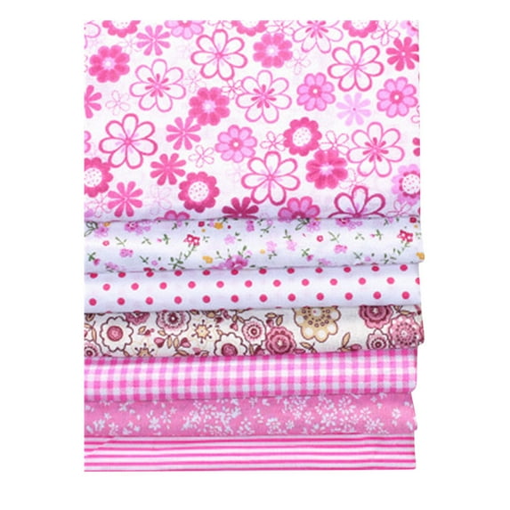 Beppter Felt Fabric Sheets Home & Garden 7PCS Cotton Craft Fabric Bundle Patchwork Squares Quilting Sewing Patchwork DIY