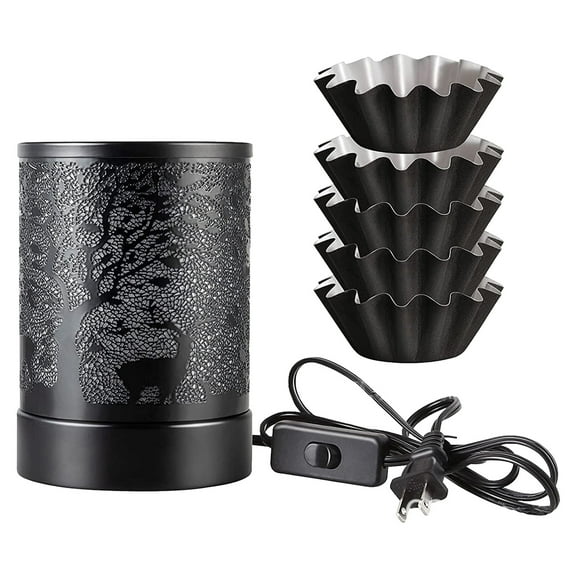 Beppter Night Light Home decor Tieyi Deer Under The Tree Plugin Wax Melting Lamp LED Colorful Aromatherapy Lamp Home Decoration Oil Night Light