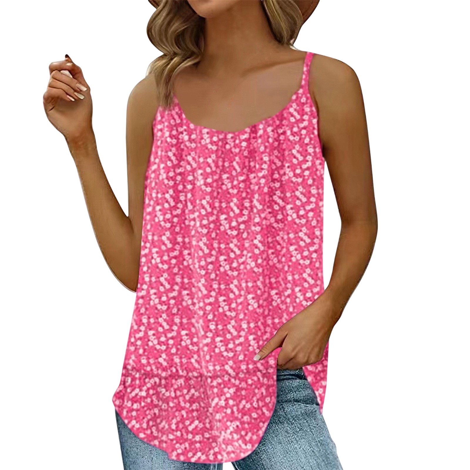 Beppter Womens Tank Tops Sleeveless Shirts Women's Floral T Shirt with