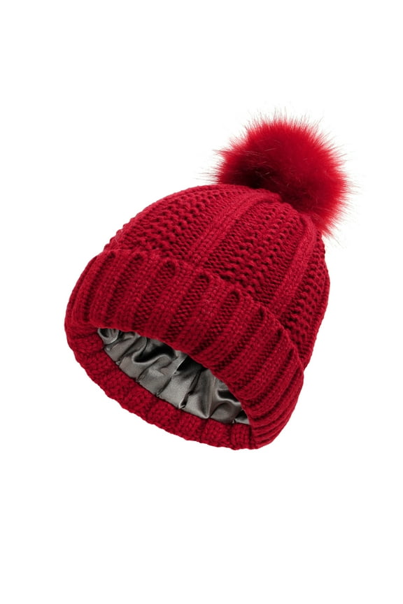 Womens Winter Knitted Beanie Hat With Pom Warm Knit Cap Beanie Hats For Women Women Hats Fashion Tb12 Hats for Men L A Hats