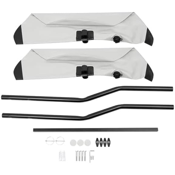 Bepritm 2Pcs Kayak Stabilizer Kit, Kayak PVC Inflatable Outrigger Floats with Sidekick Arms & Dual Valves Design, Kayak Boat Fishing Standing Float Stabilizer System Set for Canoes, Boats