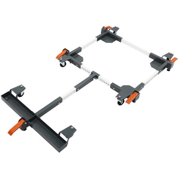 Bepritm Adjustable Mobile Base, T Extension Universal Rolling Mobile Base with Wheels, 600 lb Heavy Duty Mobile Bases for Move Larger Tools and Machines Mobiles$$Tools & Hardware Other
