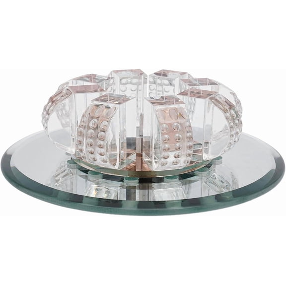 Bepritm Modern Crystal LED Ceiling Light 9W Adjustable Color Temperature Flush Mount Chandelie for Living Room Bedroom Hallway & Kitchen(7.08 * 2.2Inch)