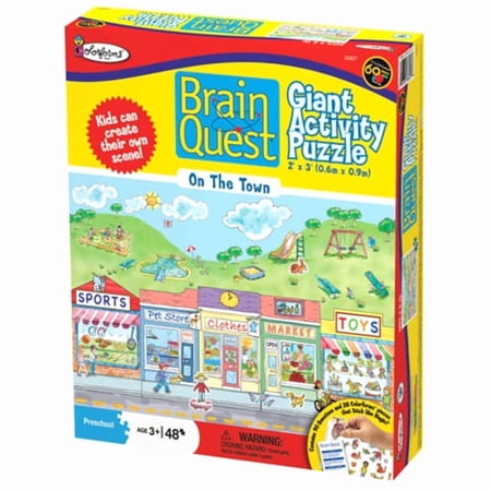Bepuzzled Brain Quest Giant Activity Puzzle, On The Town